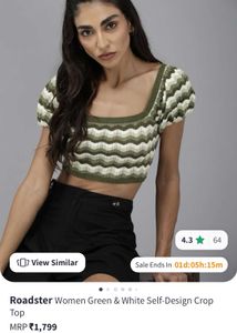 🔴Sale Roadstar Oliv Green Crop Top