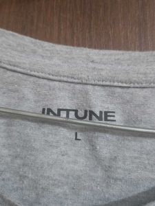 Grey Silver Cotton Tshirt