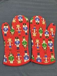 Nutcracker Oven Mitts - Set of 2