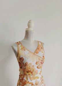 Marie Claire Paris Vintage Printed Dress