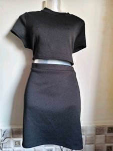 H&amp;M Black Two-Piece Set Large/ XL Size