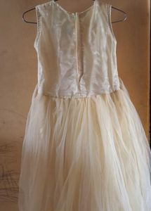 Elegant Tulle Dress Bright Yellow
