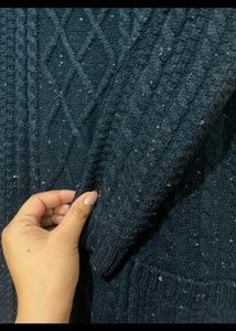 Snowfall Navy Blue Sweater