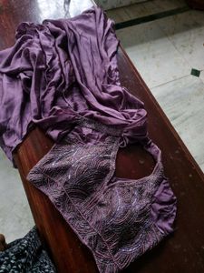 Purple Lehenga with Intricate Sequin