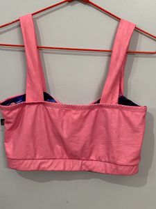 Pink Ruched Cropped Tank