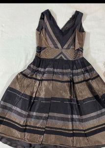 Striped Fit &amp; Flare Dress