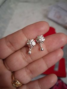 Floral Silver Earrings 92.5