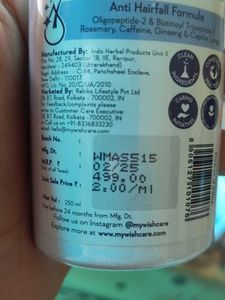WishCare Multi-Peptide Anti Hairfall Shampoo