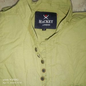 A Cotton Shirt With Full Neck