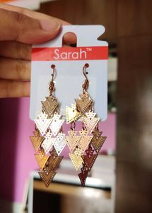 Rose Gold Dangler Earring