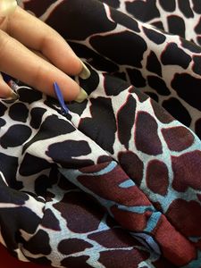 Printed Straight Long Dress