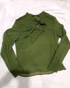 Olive Green Top