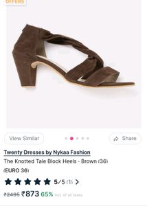 New 4 Inches Brown Heels 👠