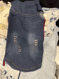 Half Sleeve Denim Jacket For Women
