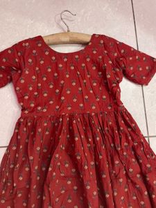 Red Printed Dress