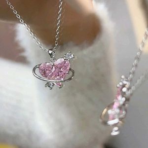 Korean Necklace Shining Heart