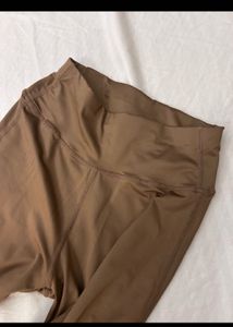 Brown Flared Yoga Pants