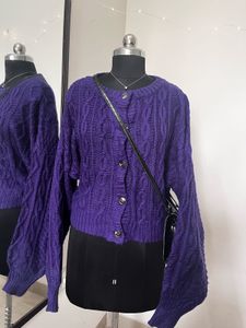 Purple Cardigan