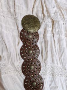 Disc Vintage Leather Belt Pinteresty