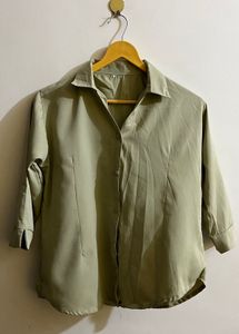 Elegant Olive Green Top