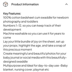 Baby Age Milestone Sheet