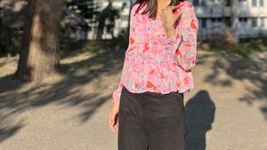 Floral Peplum Top