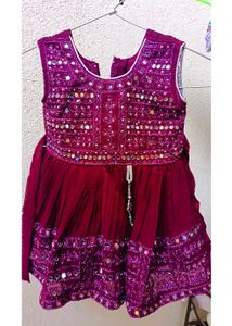 Preety Bright Dark Colour Girls Frocks