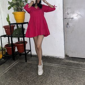 Tiered Mini Dress