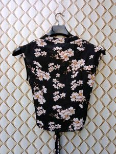 New With Tag Korean Half Bow Crop Top