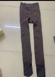 Grey Thermal Fleece Thick Stockings