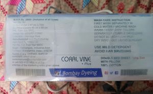 New King Size Bedsheet BOMBAY DYEING