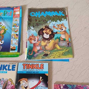 Set Of 9 Tinkle Digest, 2 Magic Pot &amp; Champak