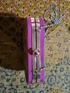 Embroidery Small Sling With Metal Belt