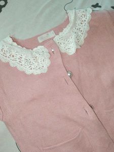 Corean pink Top