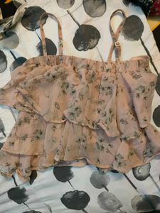 Floral Ruffle Cami Top