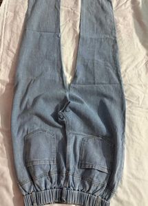 Distressed Light Wash Jogger Jeans, fits upto26-30