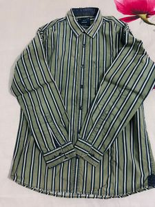 Octave M Size Green Lining Shirt Chest 38 Inch Cotton Fabric