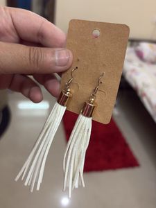 White Cute Earrings
