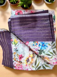 Beautiful Trendy Floral Saree
