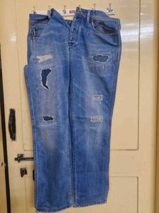 Distressed Denim Jeans