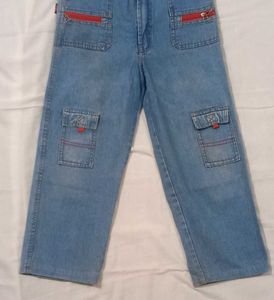 Vintage Cargo Denim Jeans