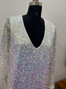 Sequin Long Sleeve Party Top