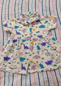 Cute Dinosaur Print Dress