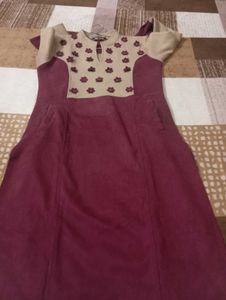 Beautiful Wollon &amp; Velvet Kurta