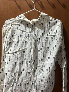 Forever 21 Guitar Print Shirt
