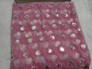 Pink Floral Dupatta