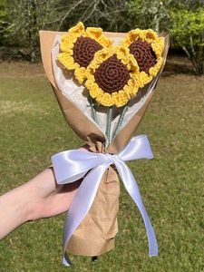 Crochet Sunflower Bouquet