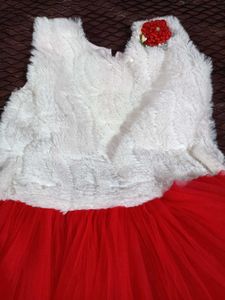 Red &amp; White Party Dress