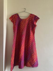 Striped Anarakali kurta