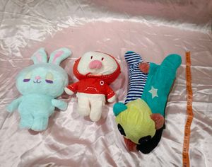 Combo Of 3 Plushies Toys